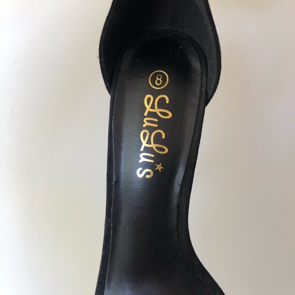 Lulus • ‘Elsi’ suede black heels 8 - Picture 7 of 7